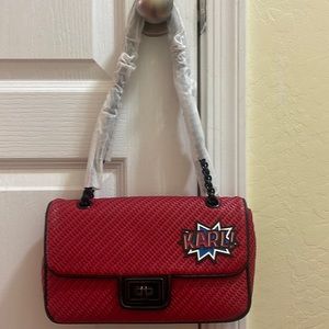 I selling red karl lagerfeld bag